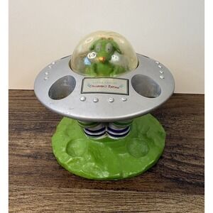 Laura Ashley Spacecraft Dog Alien UFO Child Kid Toothbrush Holder Space